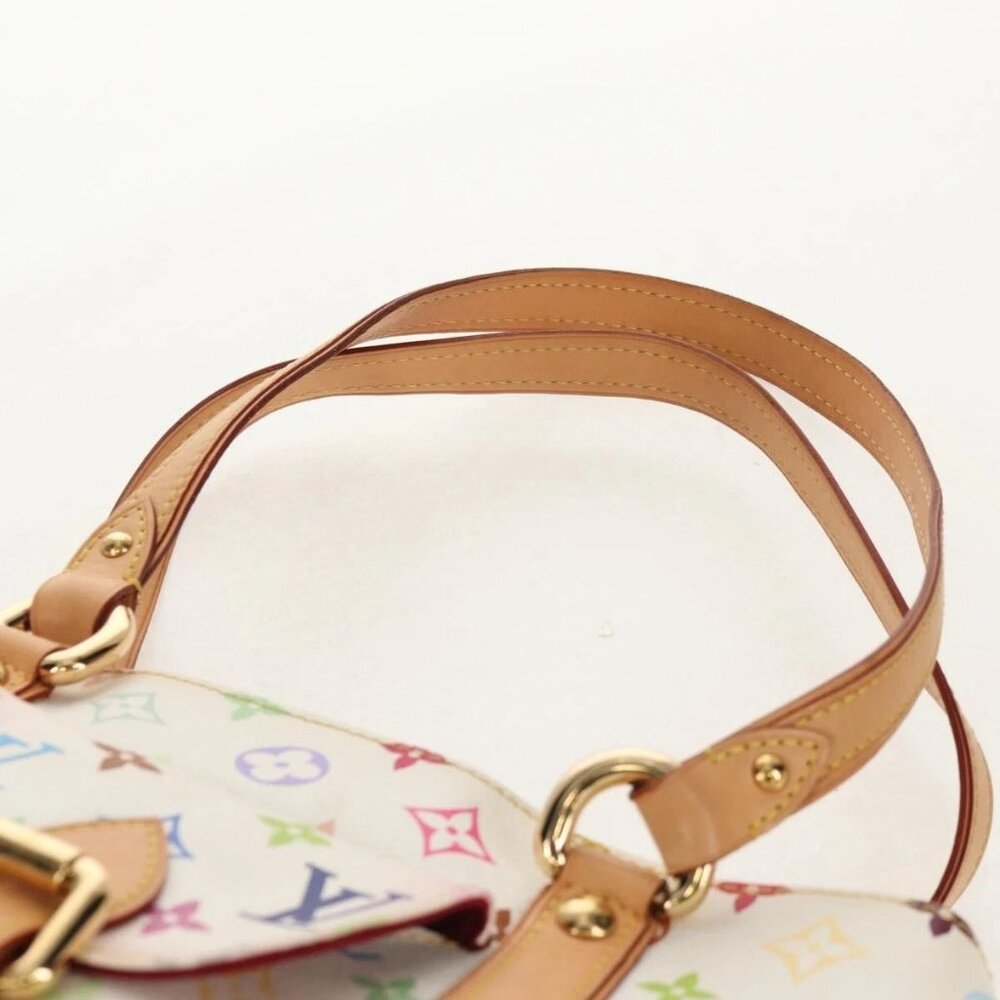 LOUIS VUITTON Monogram Multicolor Aurelia MM Tote Bag White M40094 Auth ka465V - Picture 9 of 16